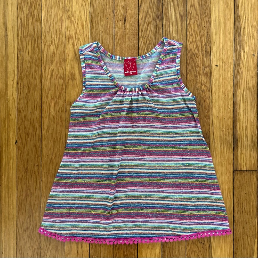 Ella Moss girls size 7/8 space-dyed sleeveless blouse